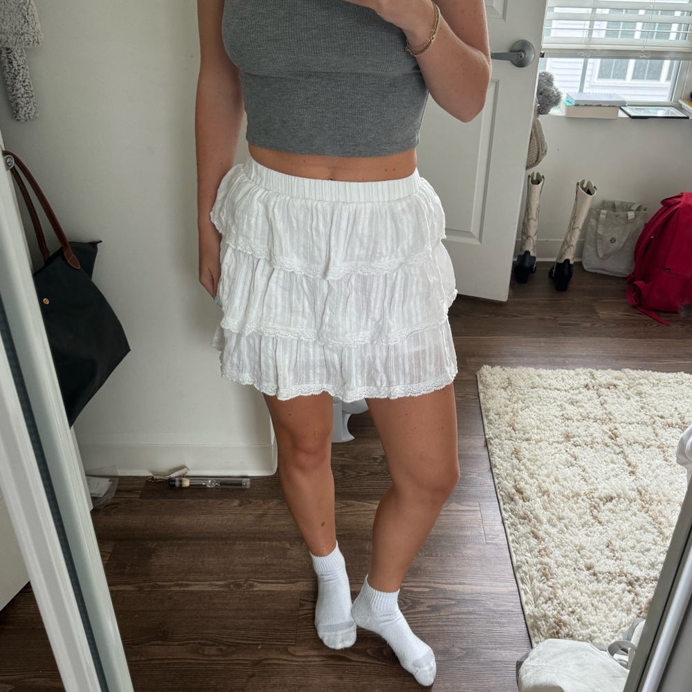 White skirt